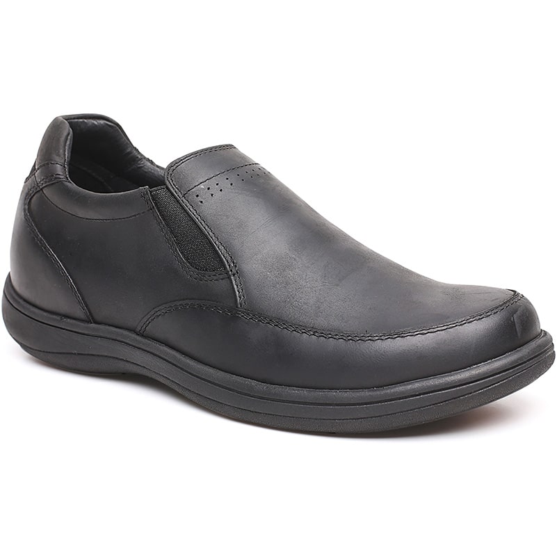 Men Black Casual Meeting Shoes That Give You Extra Height 6 CM/2.36 Inches