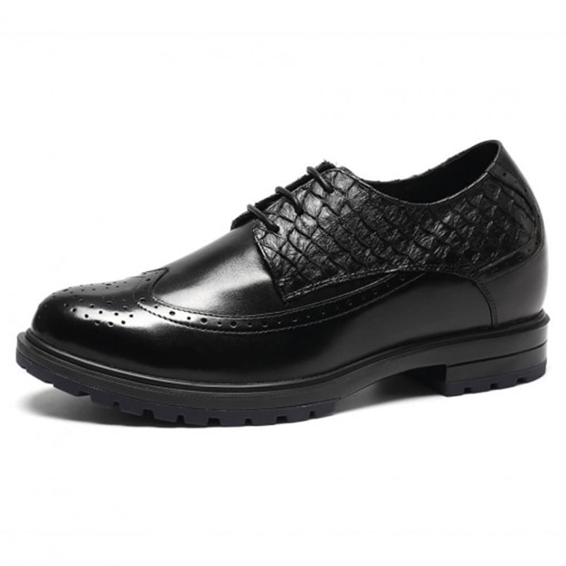 Custom Formal Height Increasing Shoes For Men 7CM /2.76 Inches - Locaka