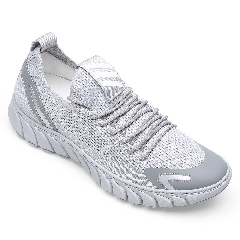 supermarkt Mitt Mantel Men's Elevator Shoes Sneakers – Gray Height Increasing Sneakers – Shoes  That Make You Taller - Locaka